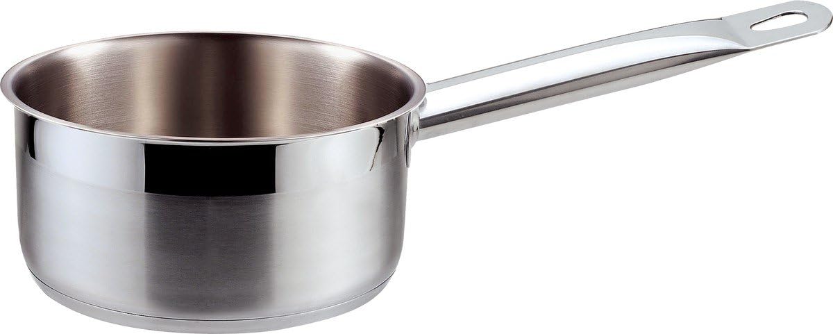 home & style 100867 长柄锅,不锈钢,银色,16 x 16 x 10厘米